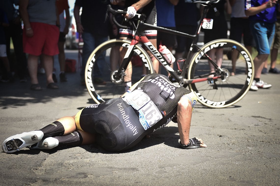 Dylan Groenewegen stürzte auf der Etappe nach Roubaix