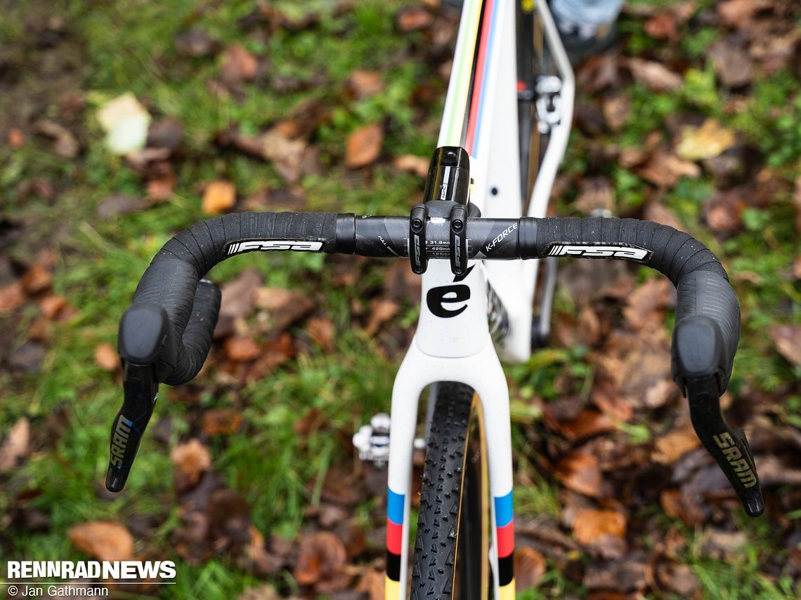 …soll laut Team-Mechanikern genau am UCI Gewichtslimit liegen.