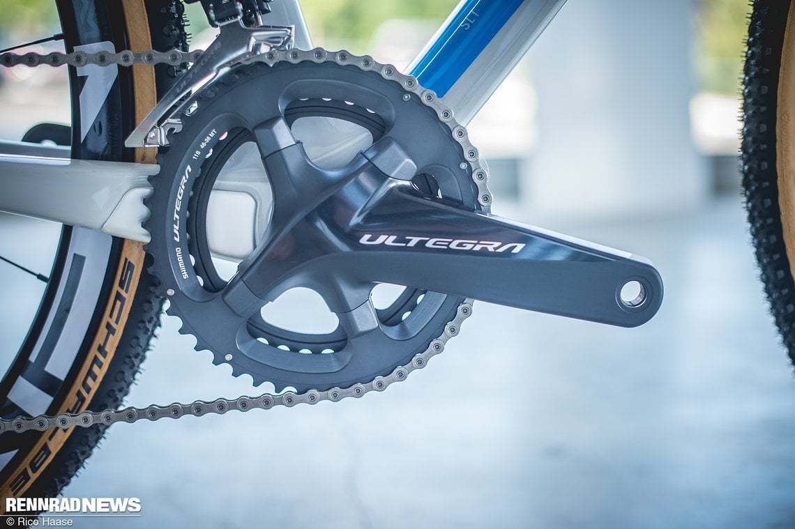 Ultegra Kurbel in CX typischer Abstufung 46-36 T