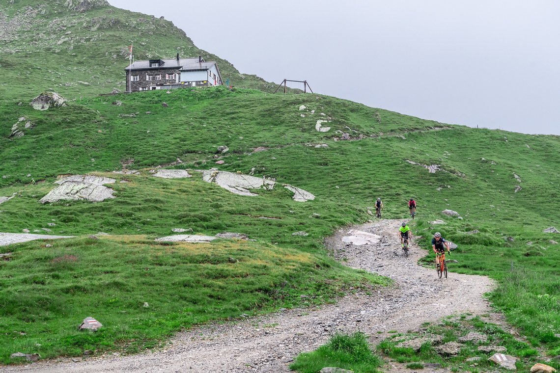 Die Abfahrt von der Maighels-Hütte hat es in sich!