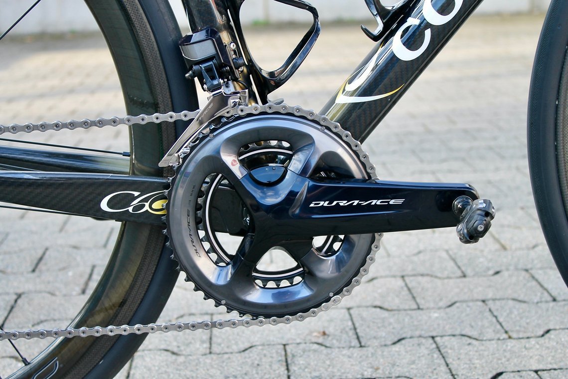 Am Colnago C60 ist es die Dura Ace Di2.