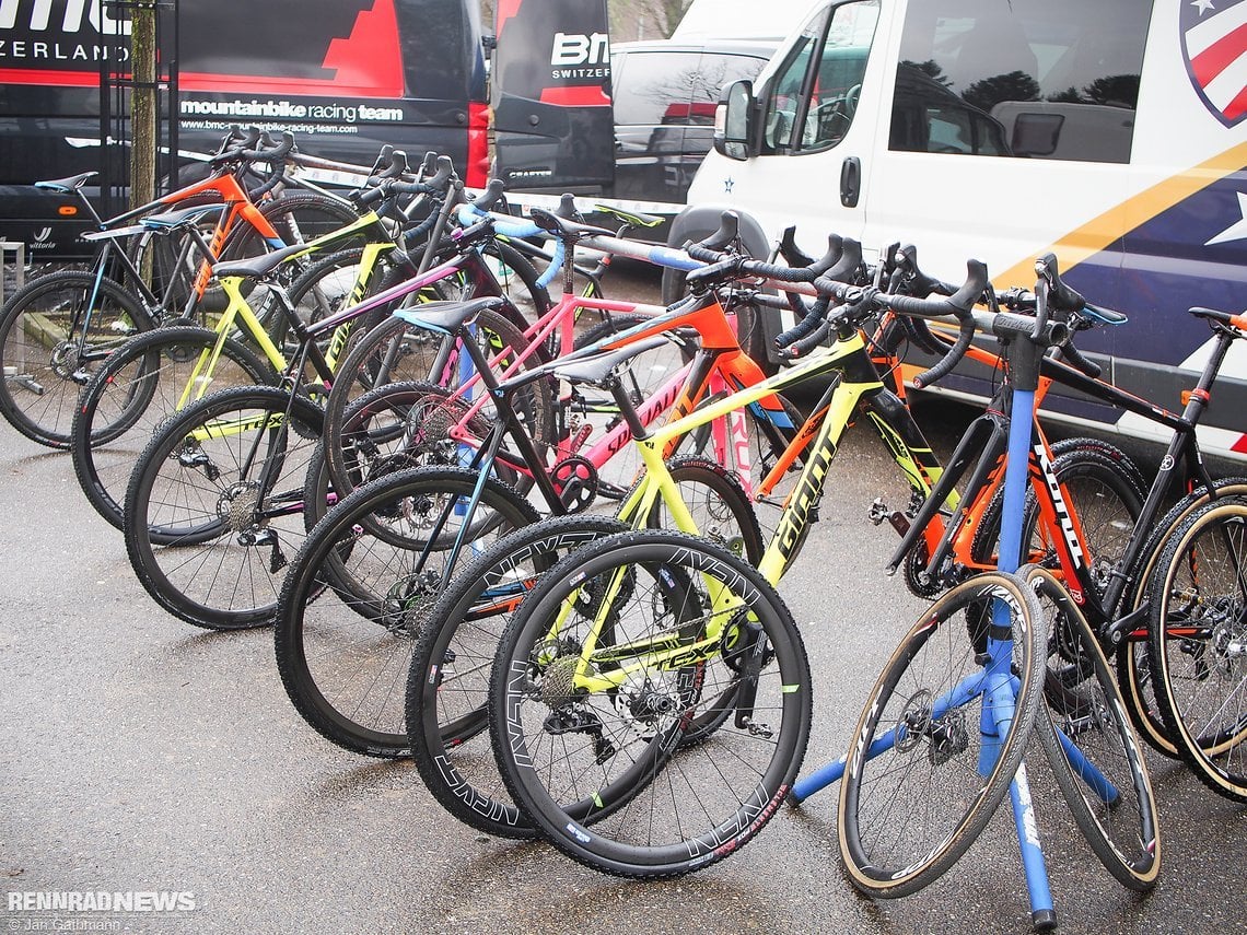 Radständer im US-Team-Camp