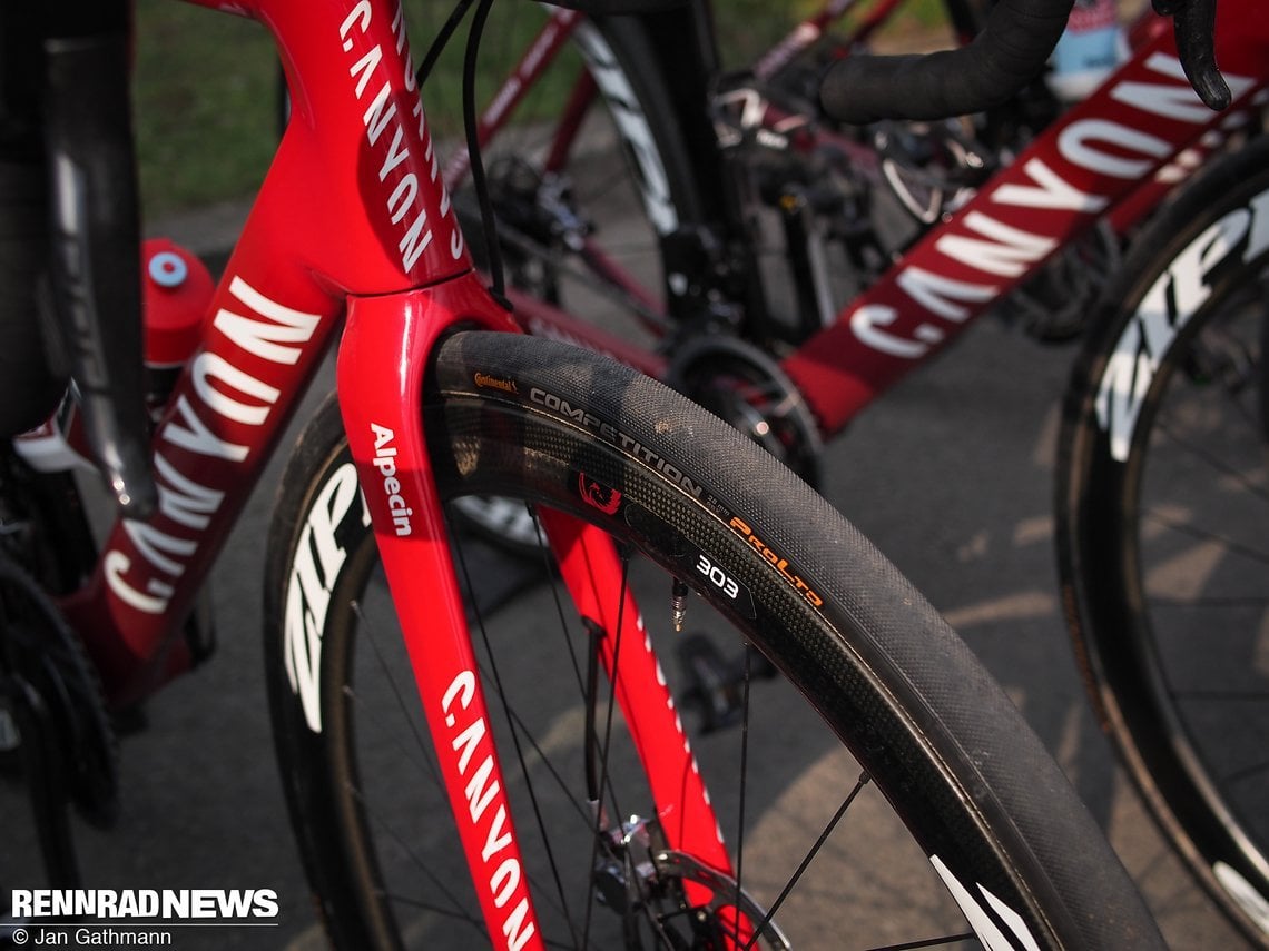 Katusha Alpecin setzt auf Conti Pro Ltd Schlauchreifen