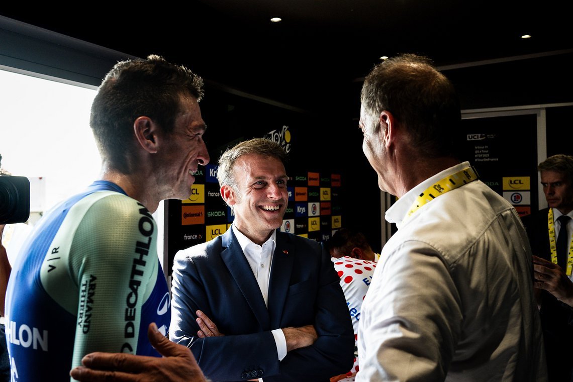 Hoher Besuch darf bei der Tour natürlich nicht fehlen.