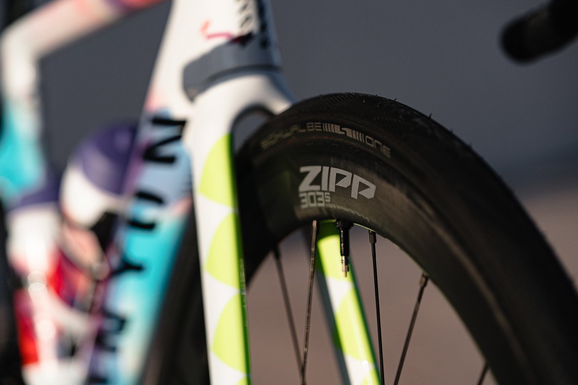 Die Zipp 303 S Laufräder kommen im Training zum Einsatz