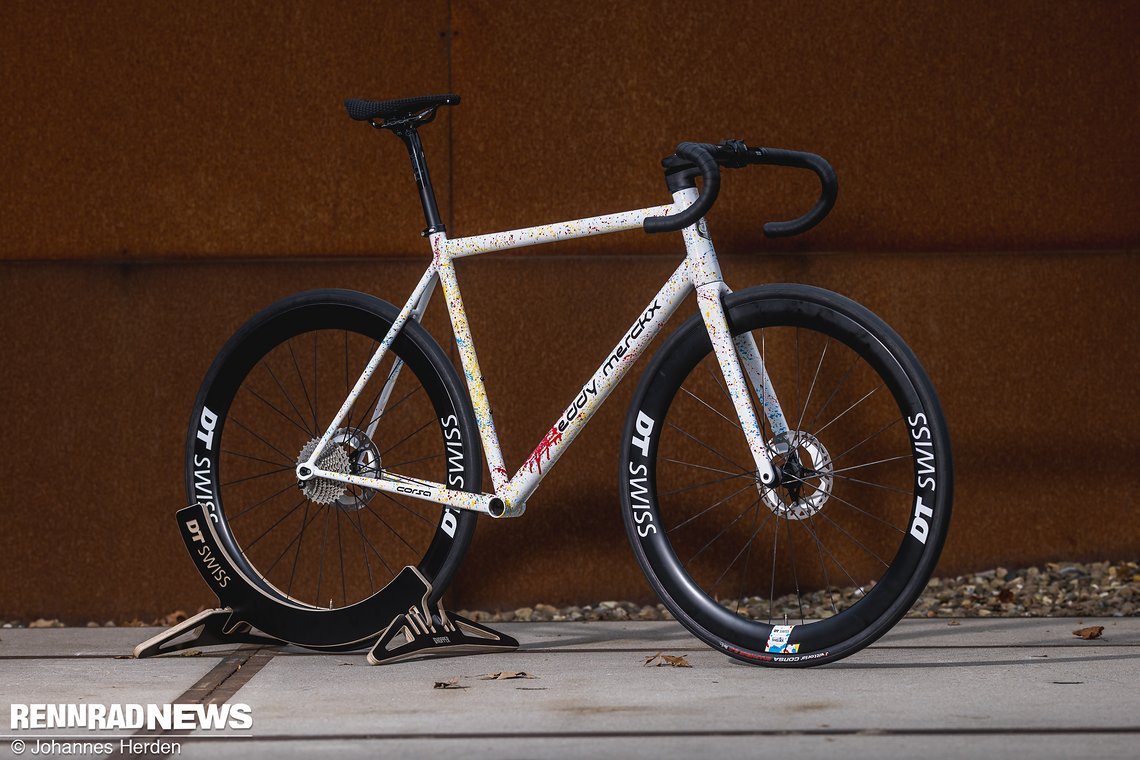 Der Corsa-Rahmen auf den Craft Bike Days war aus hochwertigen Columbus-Rohren im Fillet-Brazing Verfahren gefertigt.