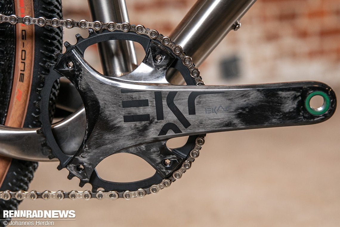 Feine Campagnolo Ekar-Kurbel