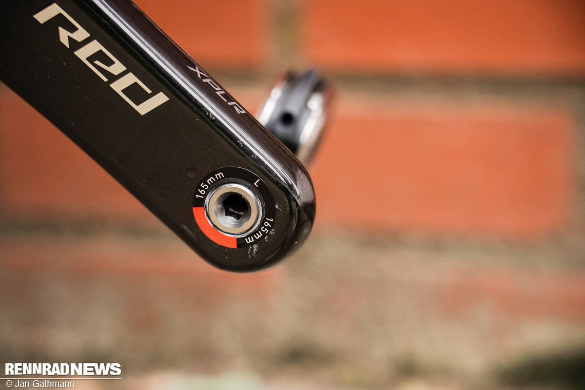 …und 165er Kurbel.