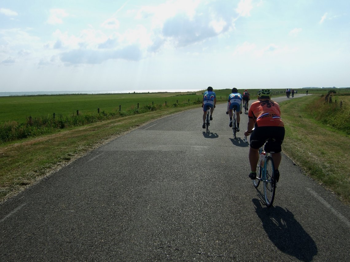 Fahrt aufs Ijsselmeer zu hinter Oudemirdum 2018