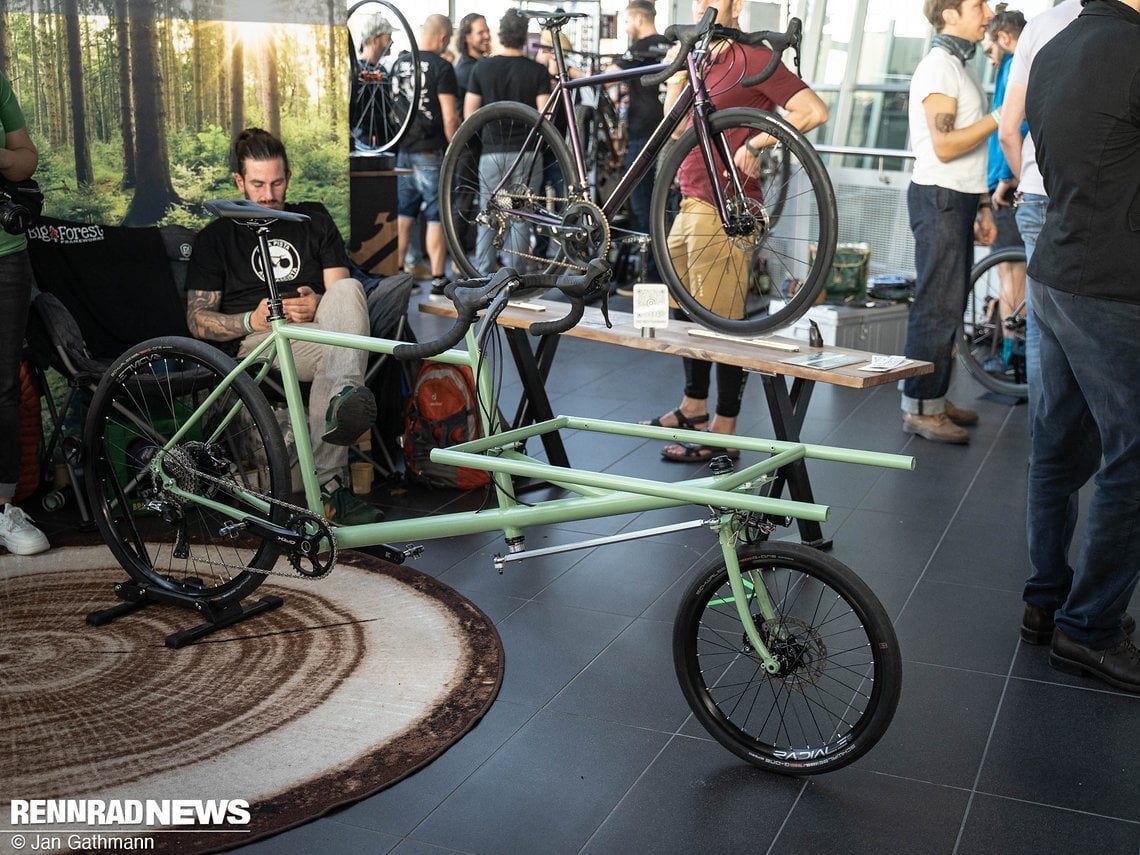 Und sogar Cargobikes im Selbstbau...