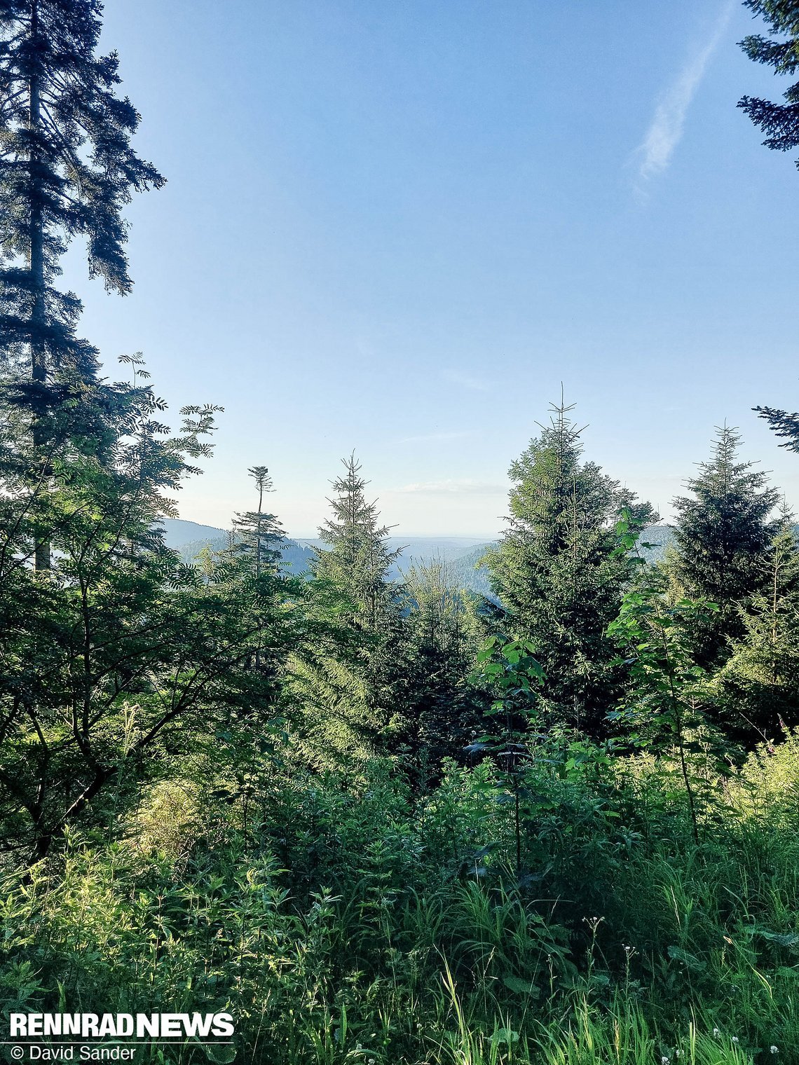 Der Schwarzwald empfängt mich mit tollem Panorama.