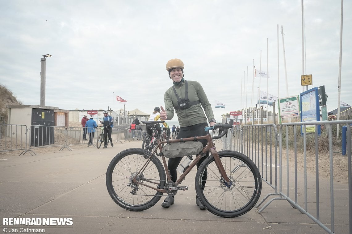 Die Vorfreude vor dem Rennen an der Laufpassage