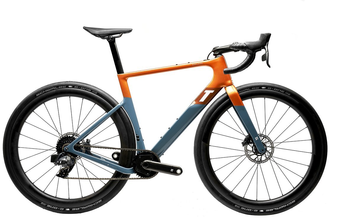 Das Top-Modell: Exploro Race Torno mit SRAM Force eTap AXS 1x12 und 3T Torno Carbonkurbel für 6.399 €