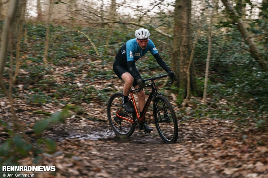 Die Giant Cross Cut Grip-Reifen stifteten viel Vertrauen in Kurven.