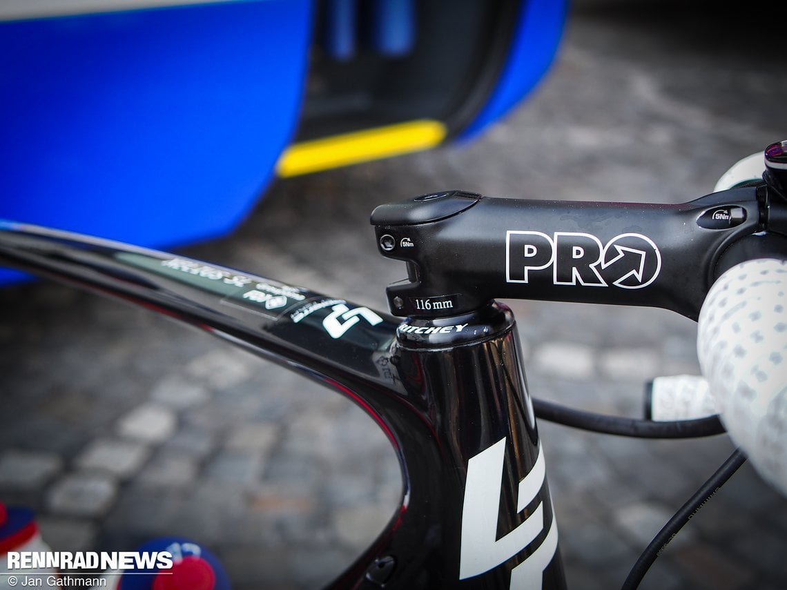 Feintuning: Lapierre hat Pro Vorbauten in MM-Stufen wie 116 mm...