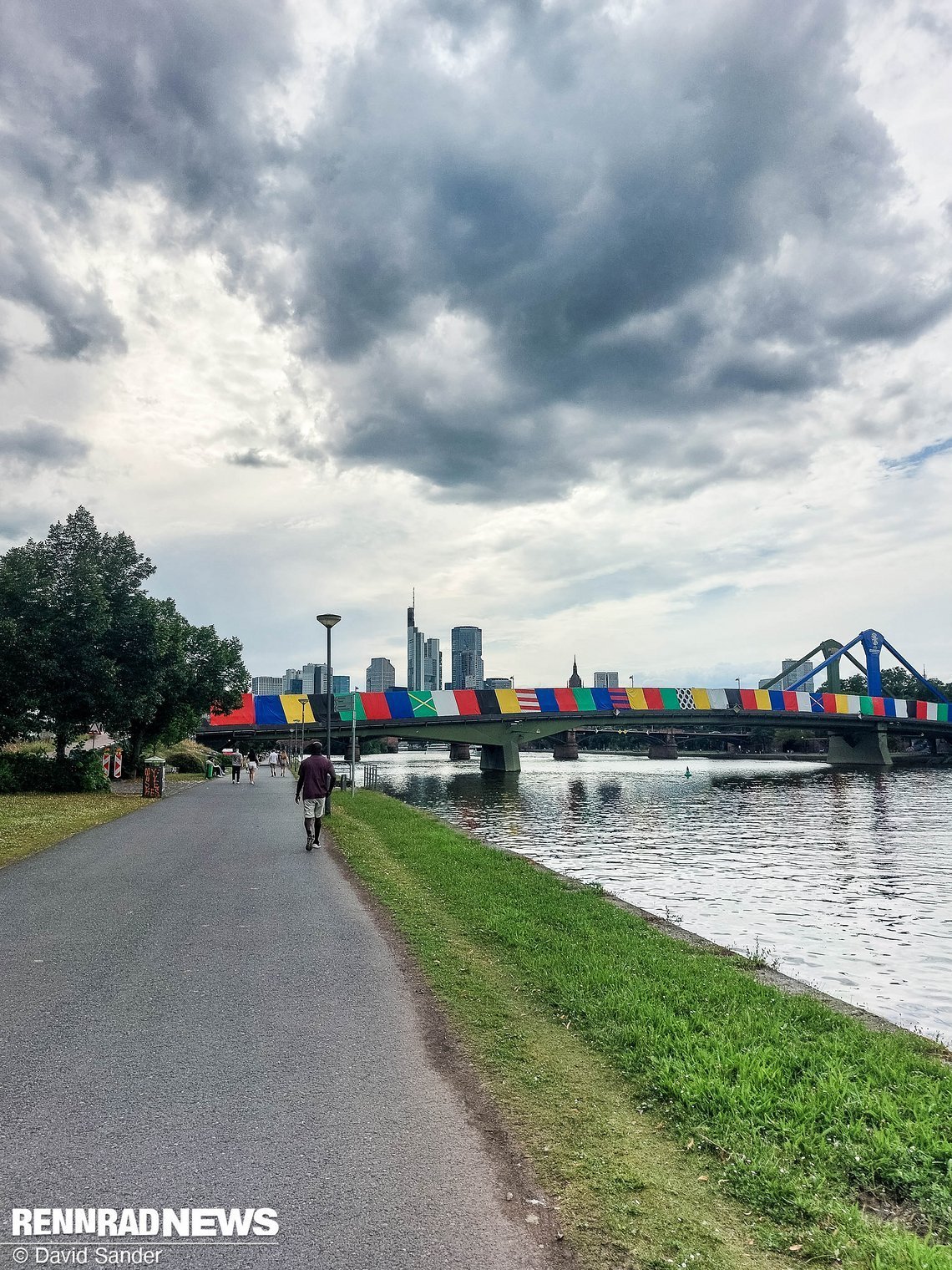 Ganz Frankfurt ist geschmückt.