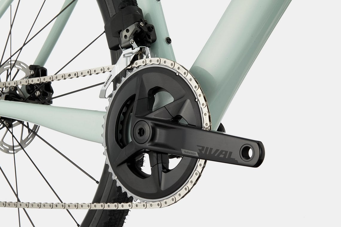 Beim SuperSix Evo SE kommt die neue SRAM Rival eTap zum Einsatz.