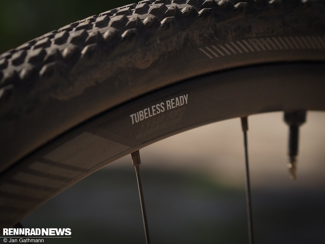 Alles ist bereits für die Tubeless-Montage vorbereitet