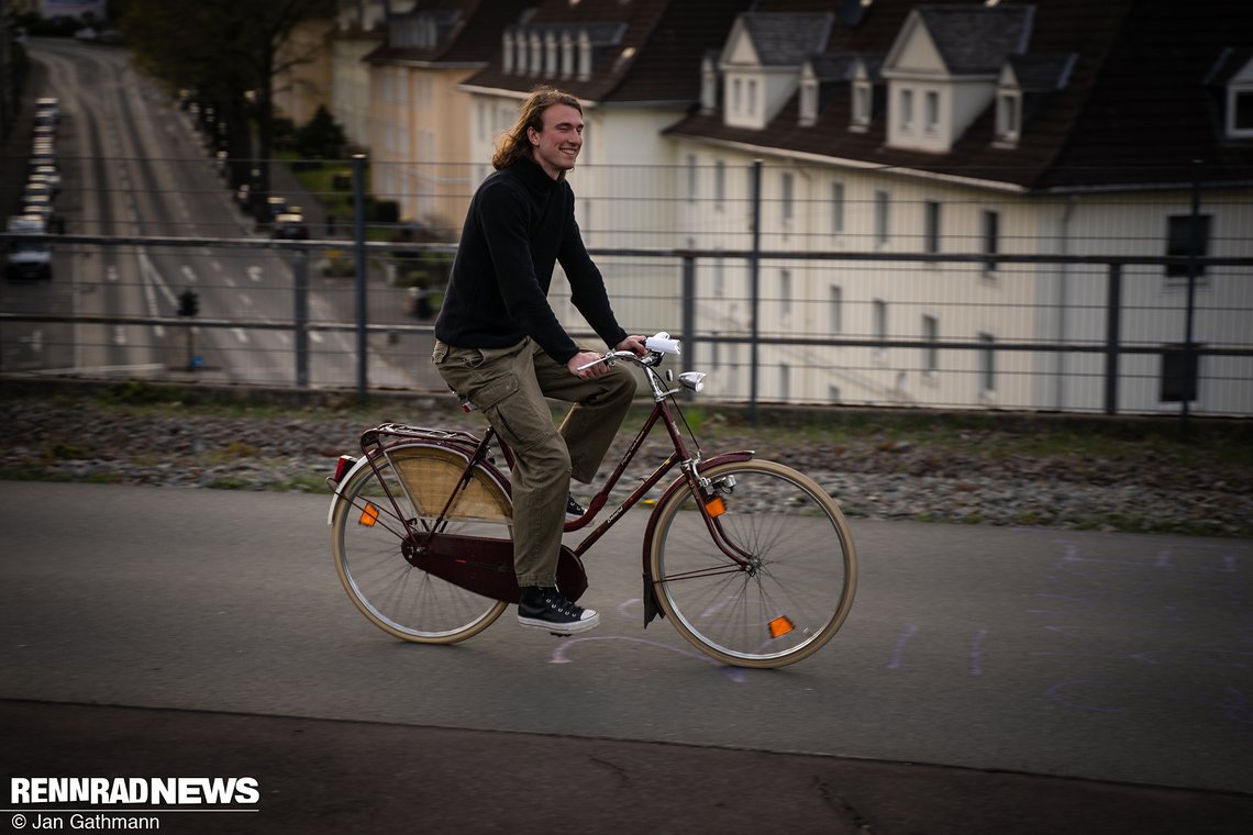 Ihm gehörte das Rad eigentlich, das ich mir für die Fotos geliehen habe.