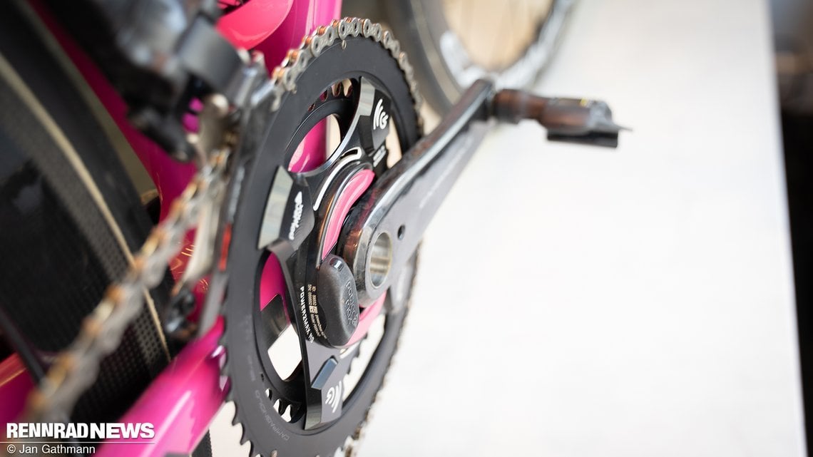 ...und Power2Max NG Powermeter in Giro Rosa