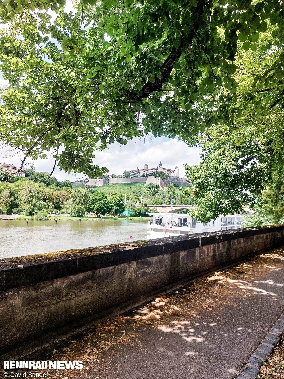 Von Ochsenfurt bis Würzburg wurde ich von freundlichen Rennradfahrerinnen begleitet.