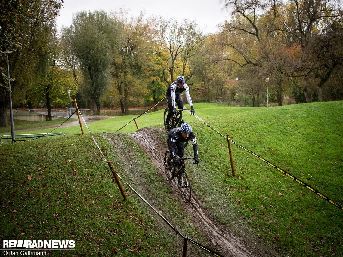 Rampe ins Flatterbandgeschlängel