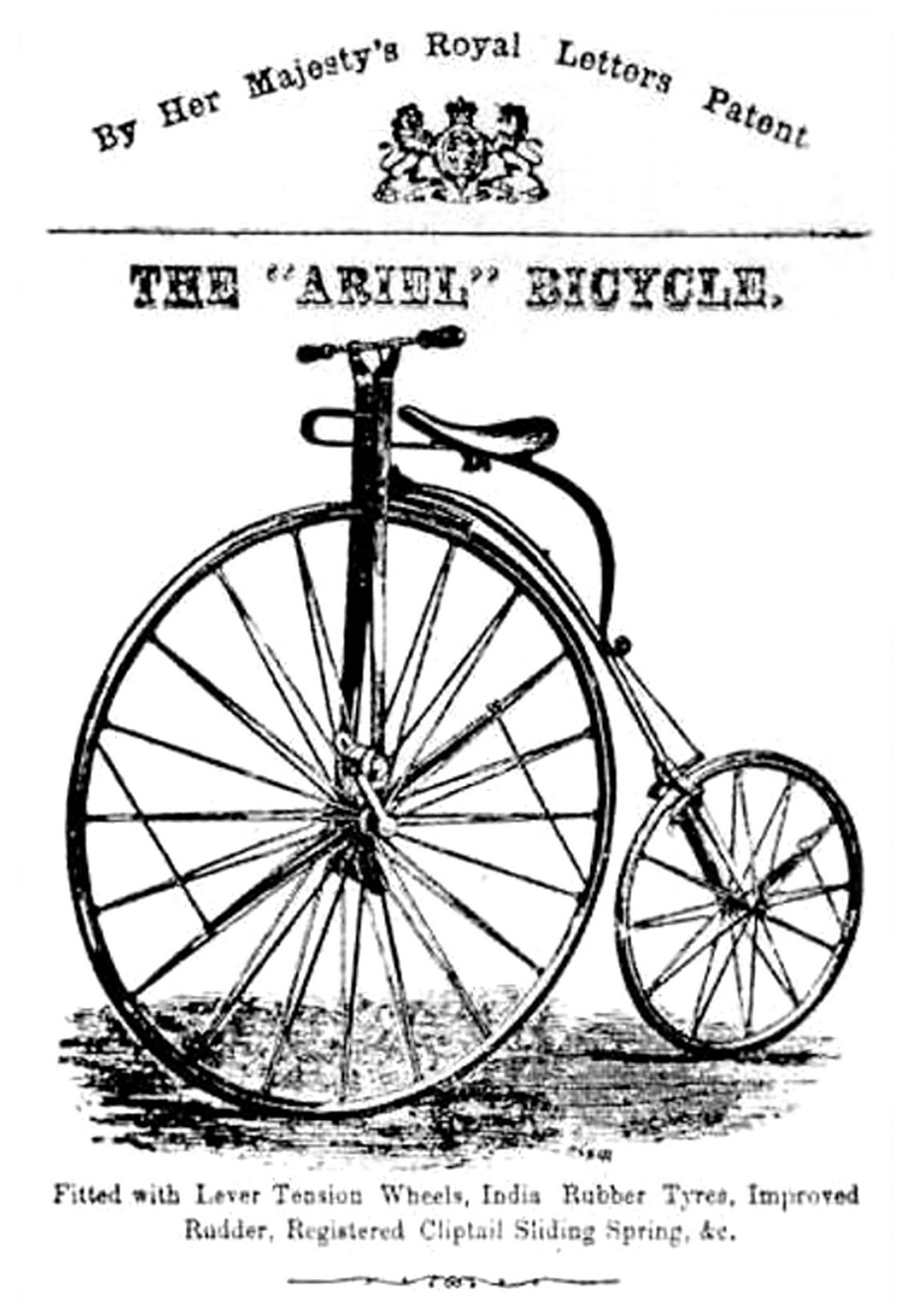 Ariel anno 1871 – mit diesem Fahrrad …