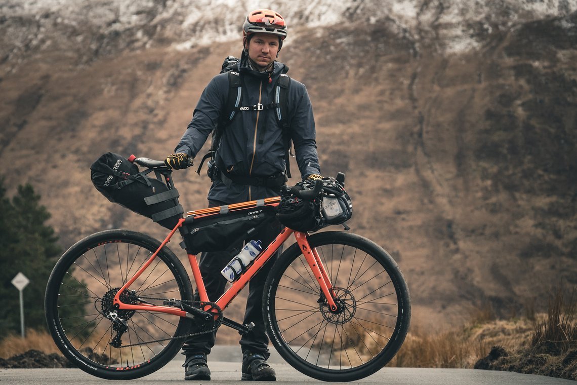 Ghost Fire Road Rage im Bikepacking Set-up