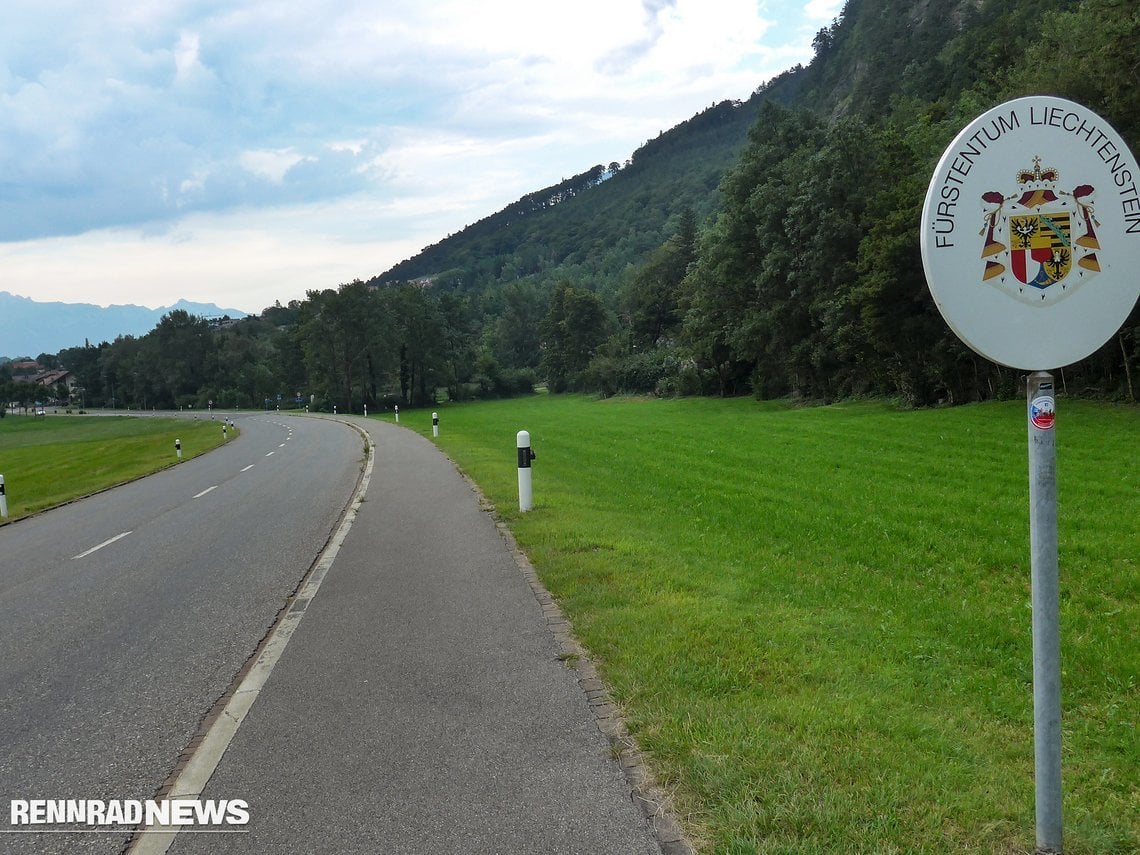 Ab Liechtenstein ändert sich der Charakter der Tour