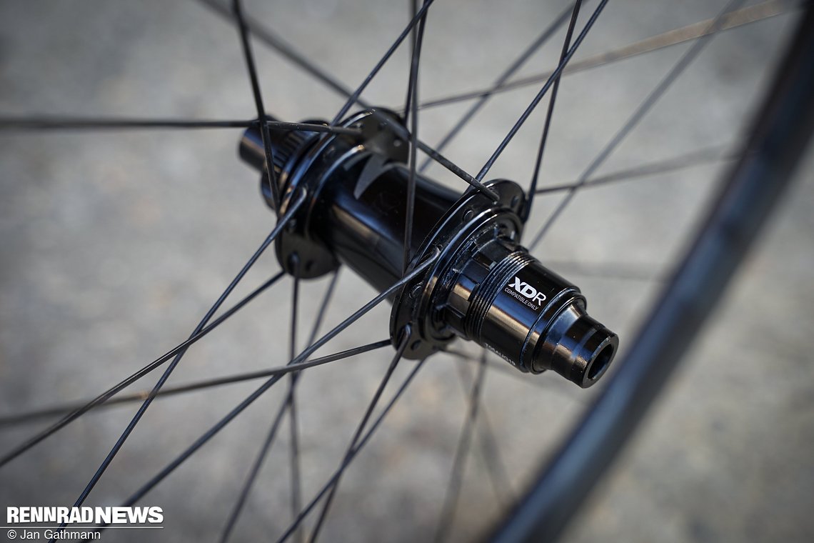 Als Freilauf-Standards sind Shimano/SRAM  11-fach und SRAM XDR (12-fach) verfügbar