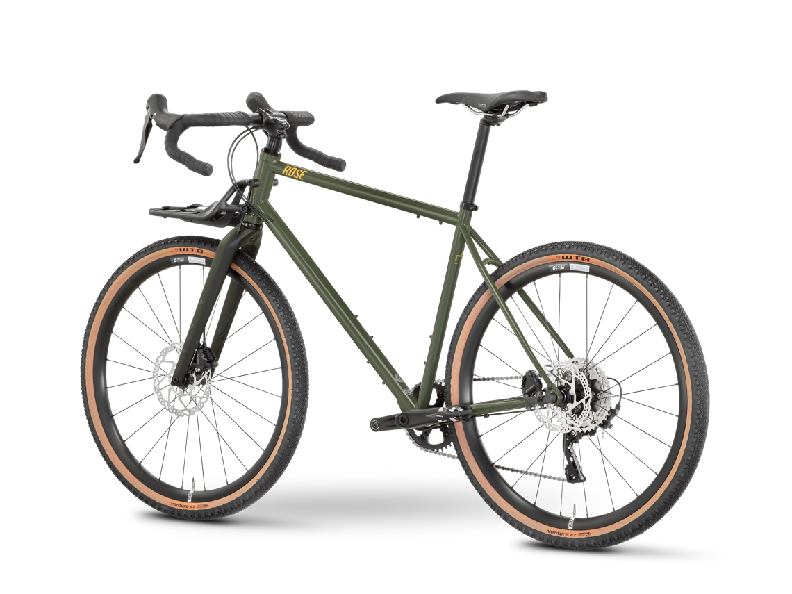 Bei den Laufrädern kommen 650b zum Zuge – die kleineren Laufräder sollen Agilität und die WTB Venture Road Plus Reifen Grip und Komfort versprechen.