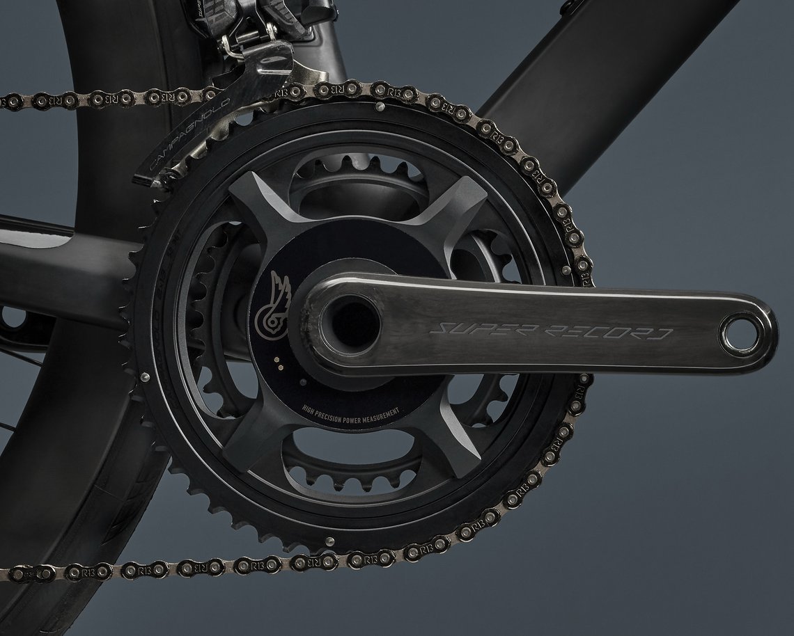 Auch eine Powermeter-Option auf die HPPM Leistungsmessung gibt es bei der Kurbel.