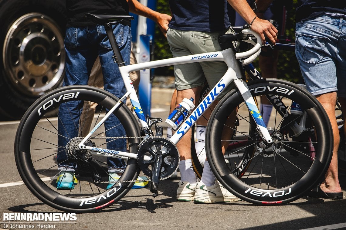 Das S-Works Tarmac SL8 in Europameister Lackierung von Tim Merlier.