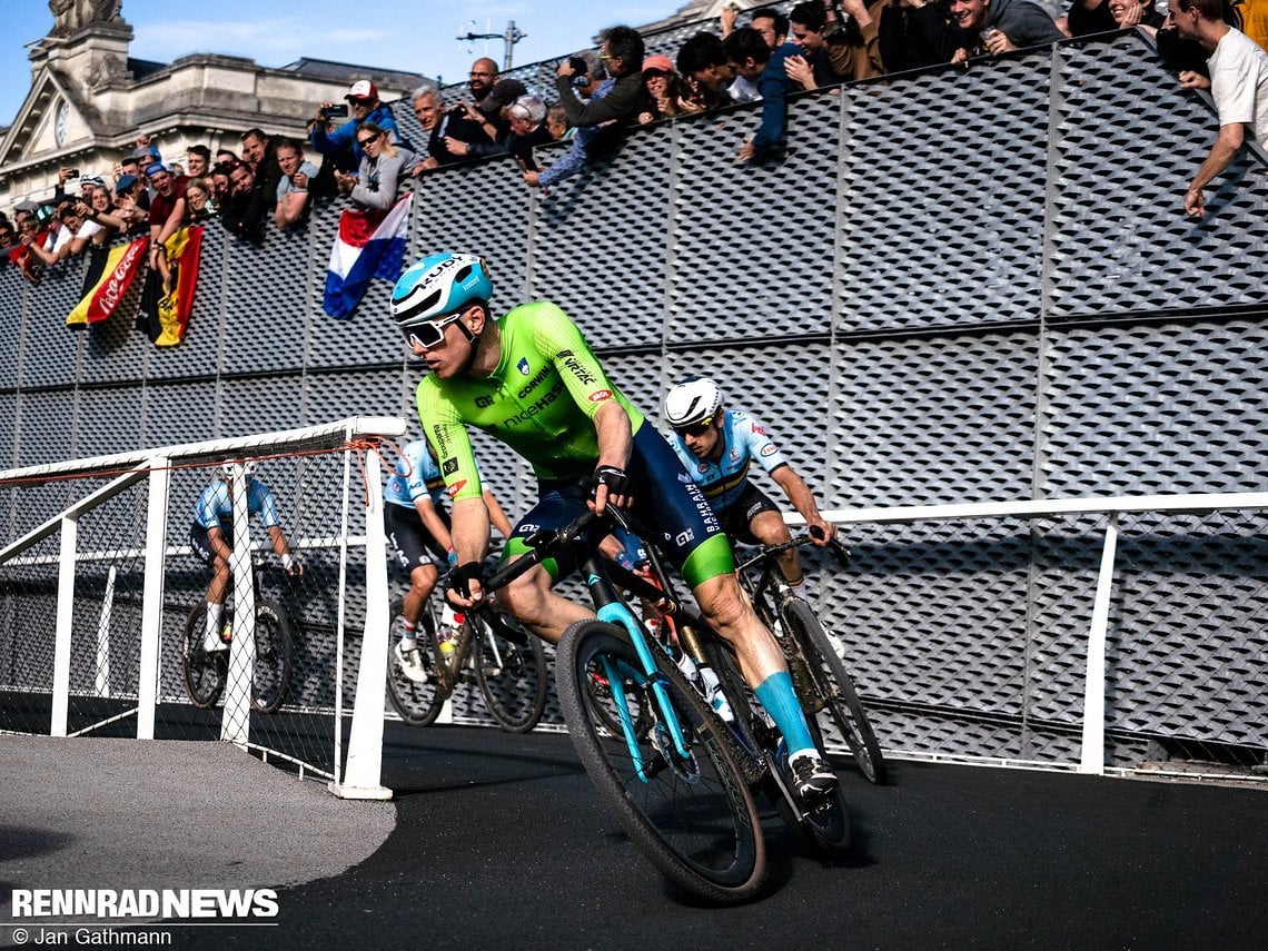 Titelverteidiger Mohoric konnte gegen die belgischen Verfolger nichts ausrichten.