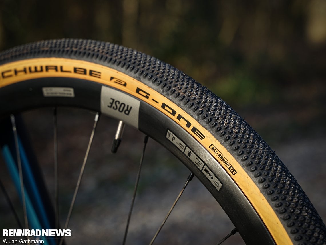 An den Schwalbe G-One Allround-Reifen gefiel vor allem die Fahrdynamik ...