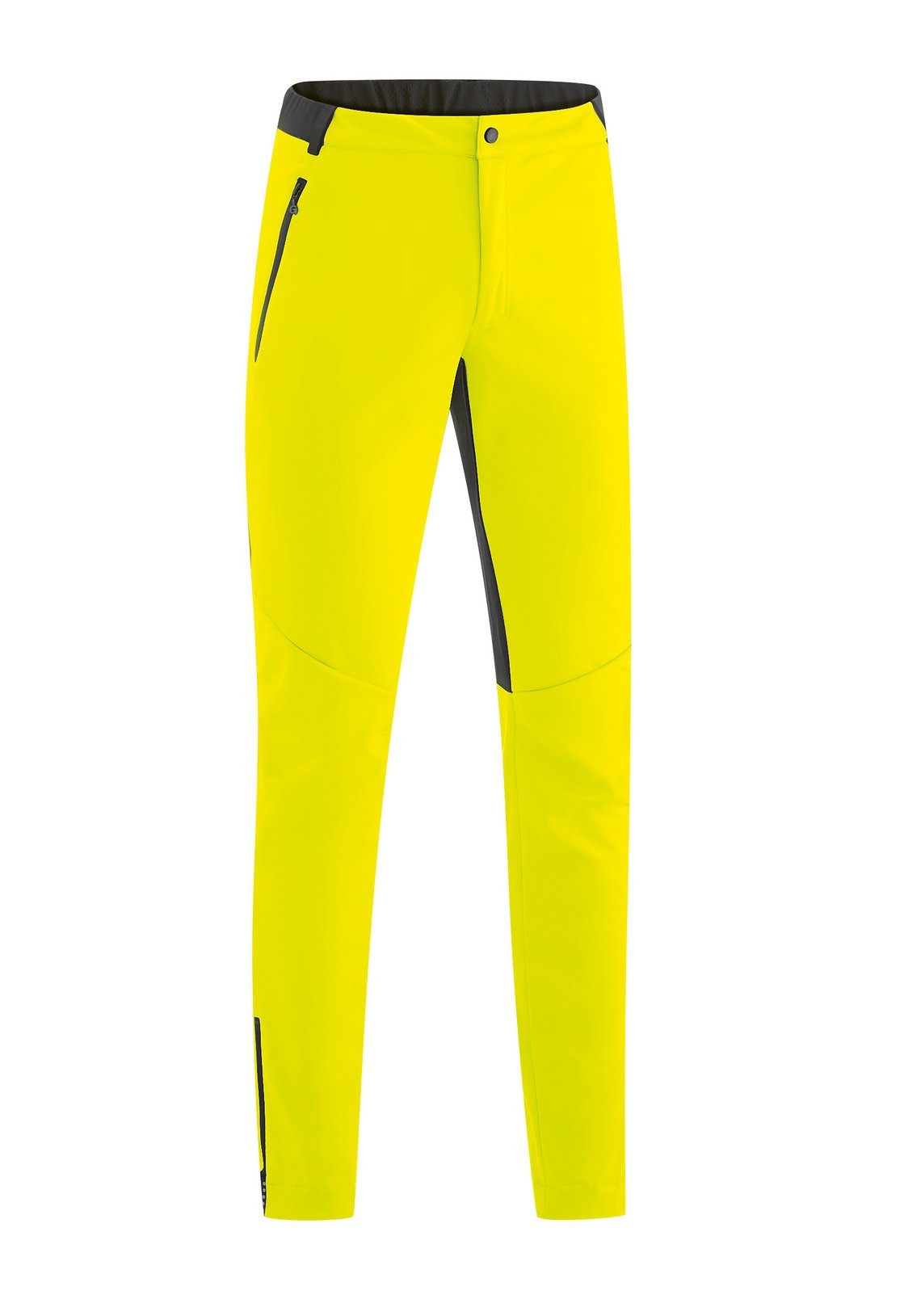 Die Herrenhose Odeon bietet Gonso in drei unterschiedlichen Farben, u.a. in "safety yellow", an