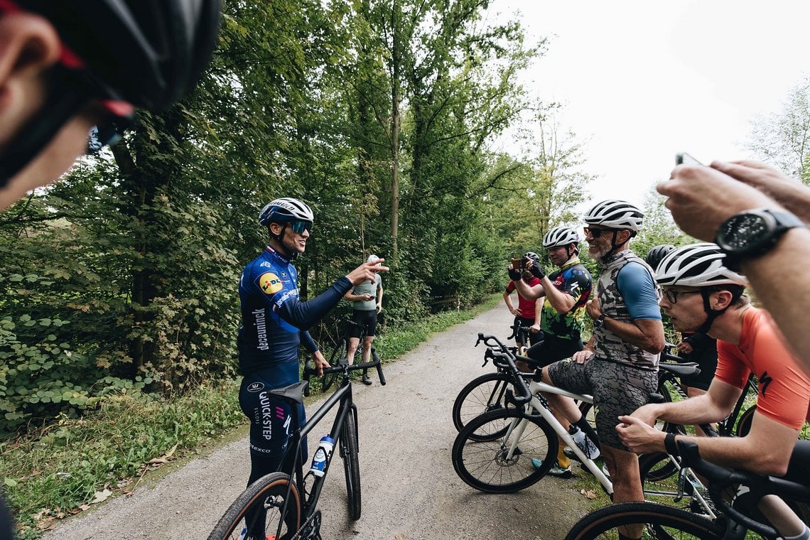 Zdeněk Štybar war von der Dynamik des Bikes angetan