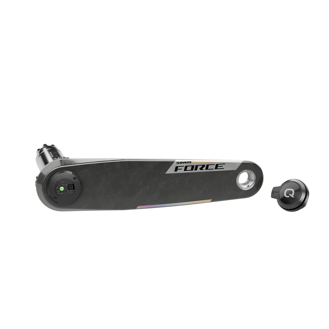 Der einseitig messende Powermeter sitzt in der Achse