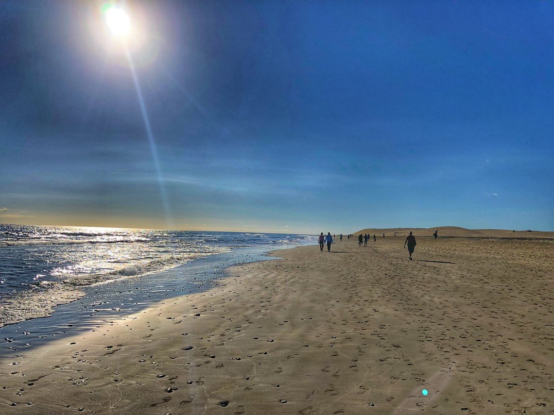 Natürlich darf auch ein Spaziergang am Strand nicht fehlen