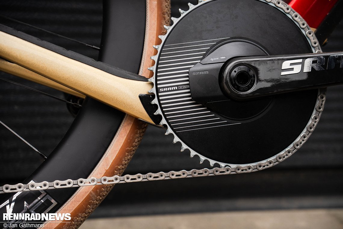 50er Kettenblatt für Tempo in den Positionskämpfen.