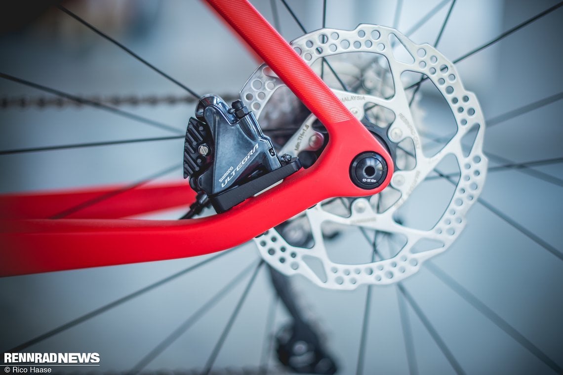 Ultegra Disc-Bremse – aber ohne Ice-tech-Bremsscheibe