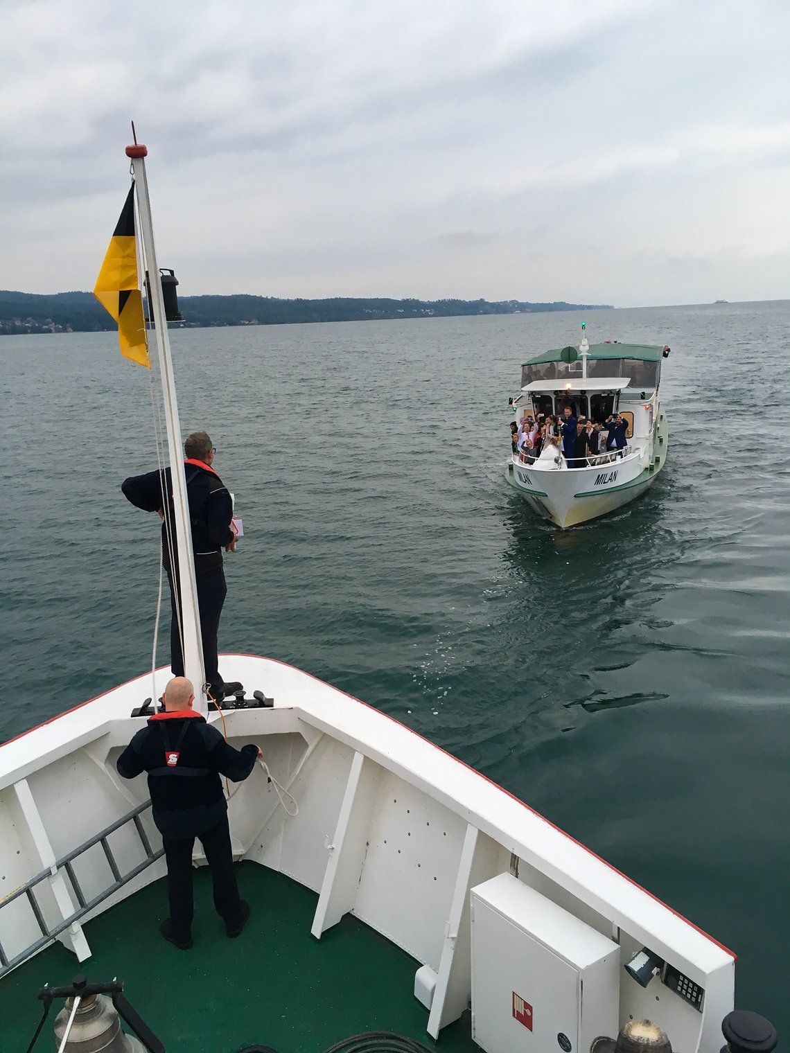 Begegnung auf der Bodenseefahrt