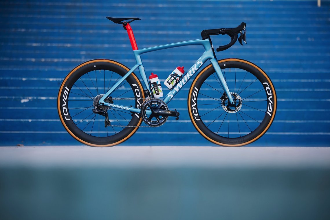 Peter Sagans Specialized S-Works  Tarmac SL7 sticht heraus