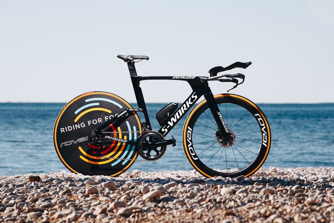 Das Specialized S-Works Shiv TT Zeitfahrrad von Evenepoel