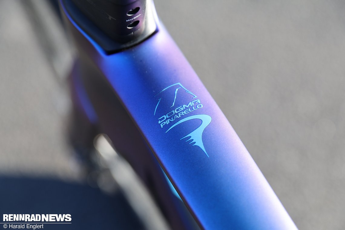 Das Dogma F ist Pinarellos Bike für Racer und Schnellfahrer.