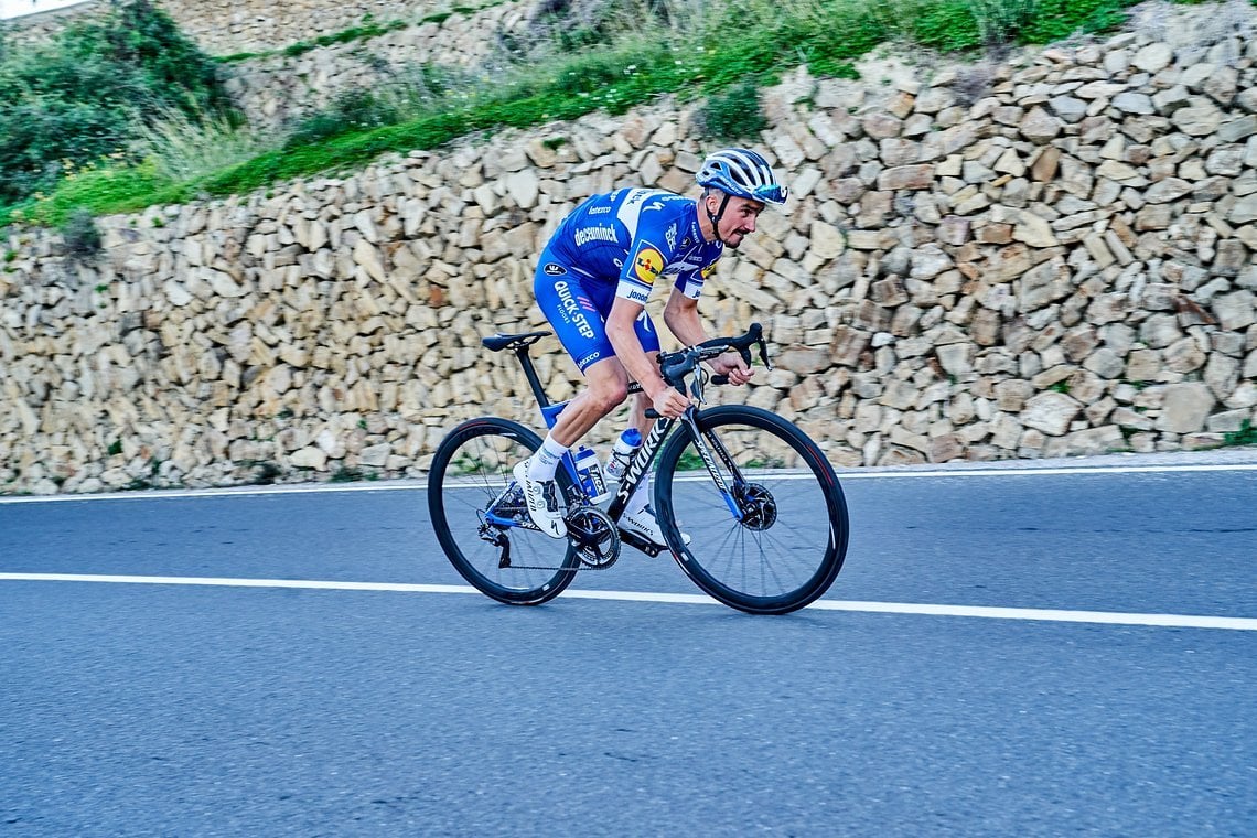 Julian Alaphilippe holte 2018 schon das Bergtrikot der Tour auf einem Tarmac Disc