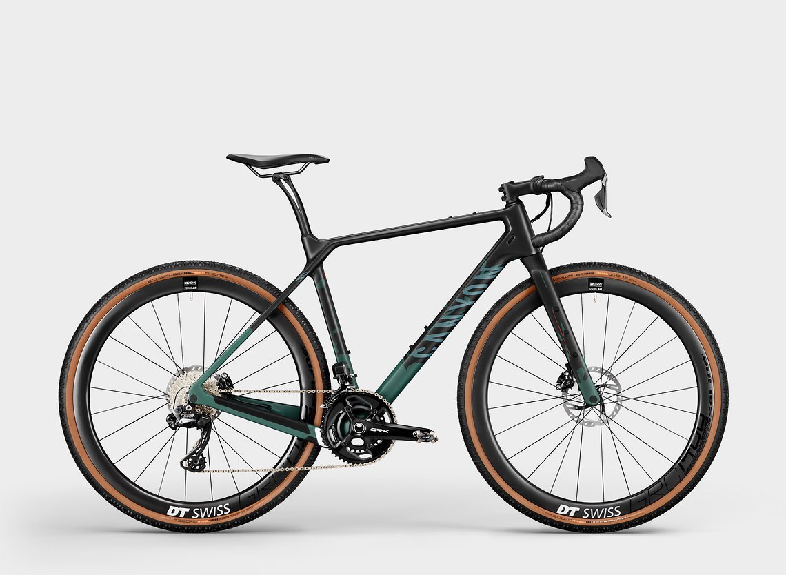 Das Top-Modell der Baureihe: Canyon Grizl CF-SLX 8 Di2 in Kale Smash