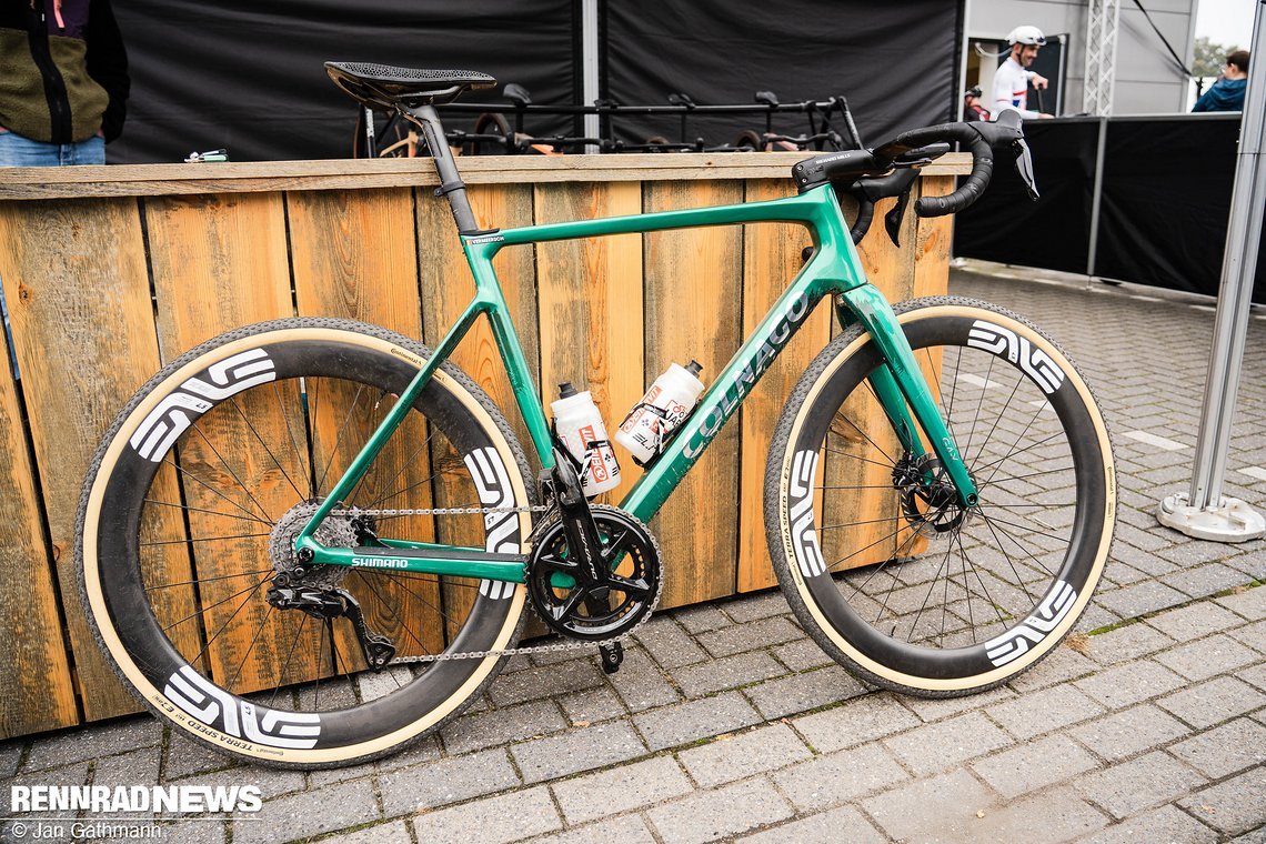 Das Colnago G4X des Gravel Weltmeisters 2025 Florian Vermeersch.