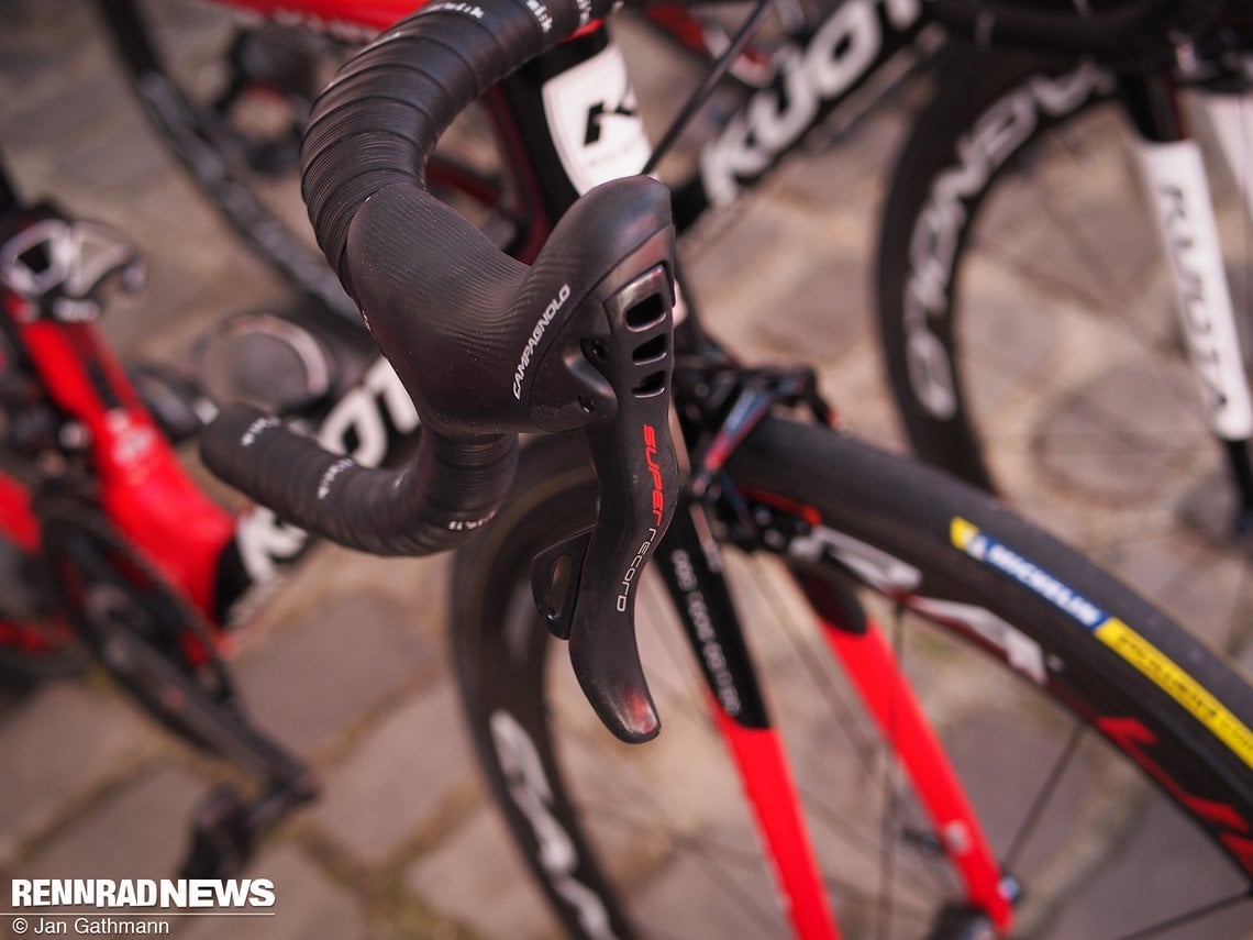 Cofidis ist eines der wenigen Teams mit Campagnolo 12-fach...