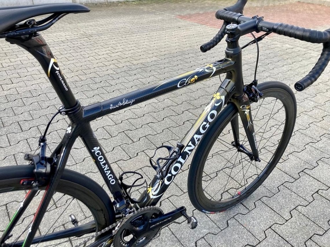 Das Colnago C60 von Erwin0310 aus der Rennrad-News Community wiegt ohne Leichtbauteile rund 7,0 kg